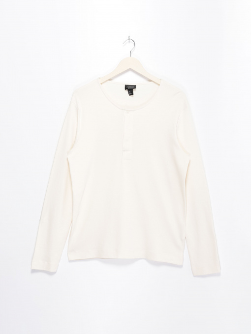 Лонгслив H&M модель 0393532_молочний Фото