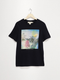 Футболка H&M модель 0394674_т.синій комб. Фото