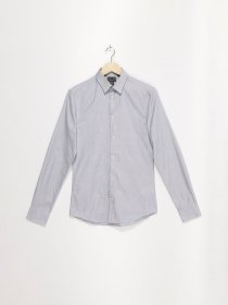 Сорочка повсякденна H&M модель 0394938_синій комб. Фото