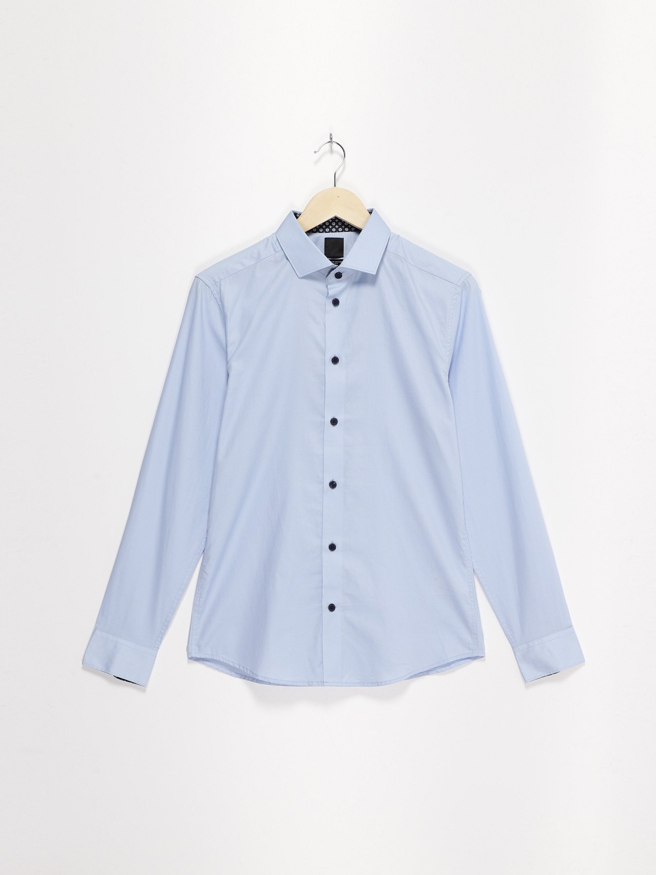 Рубашка повседневная H&M модель 0395127_блакитний Фото