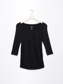 Лонгслив H&M модель 0398074_чорний Фото