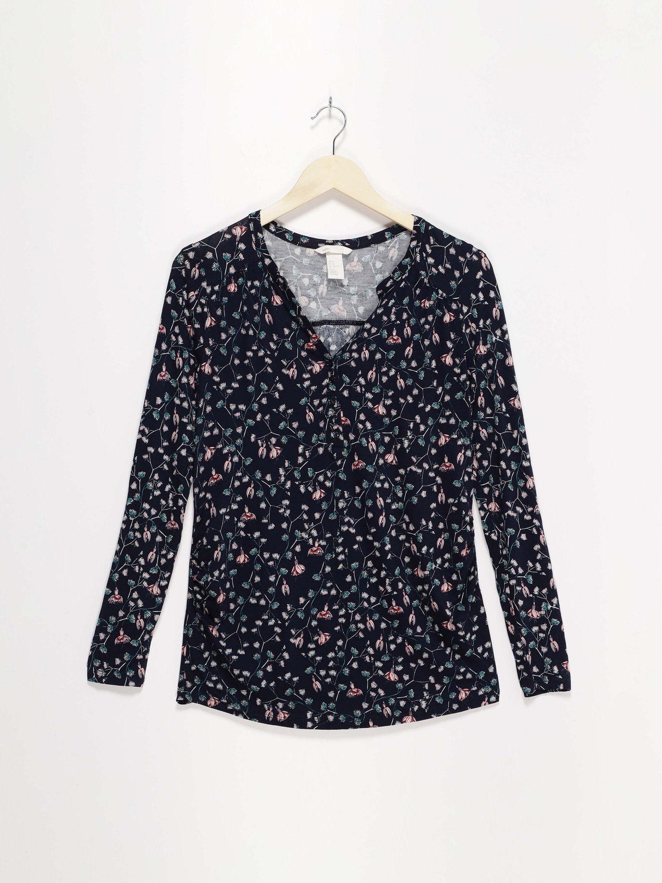 Лонгслив H&M модель 0398622_т.синій комб. Фото