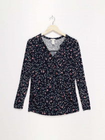 Лонгслів H&M модель 0398622_т.синій комб. Фото