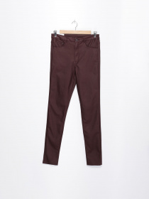 Брюки повседневные H&M модель 0399223_т.бордовий Фото