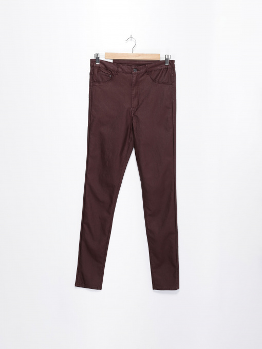 Повседневные штаны H&M модель 0399223_т.бордовий Фото