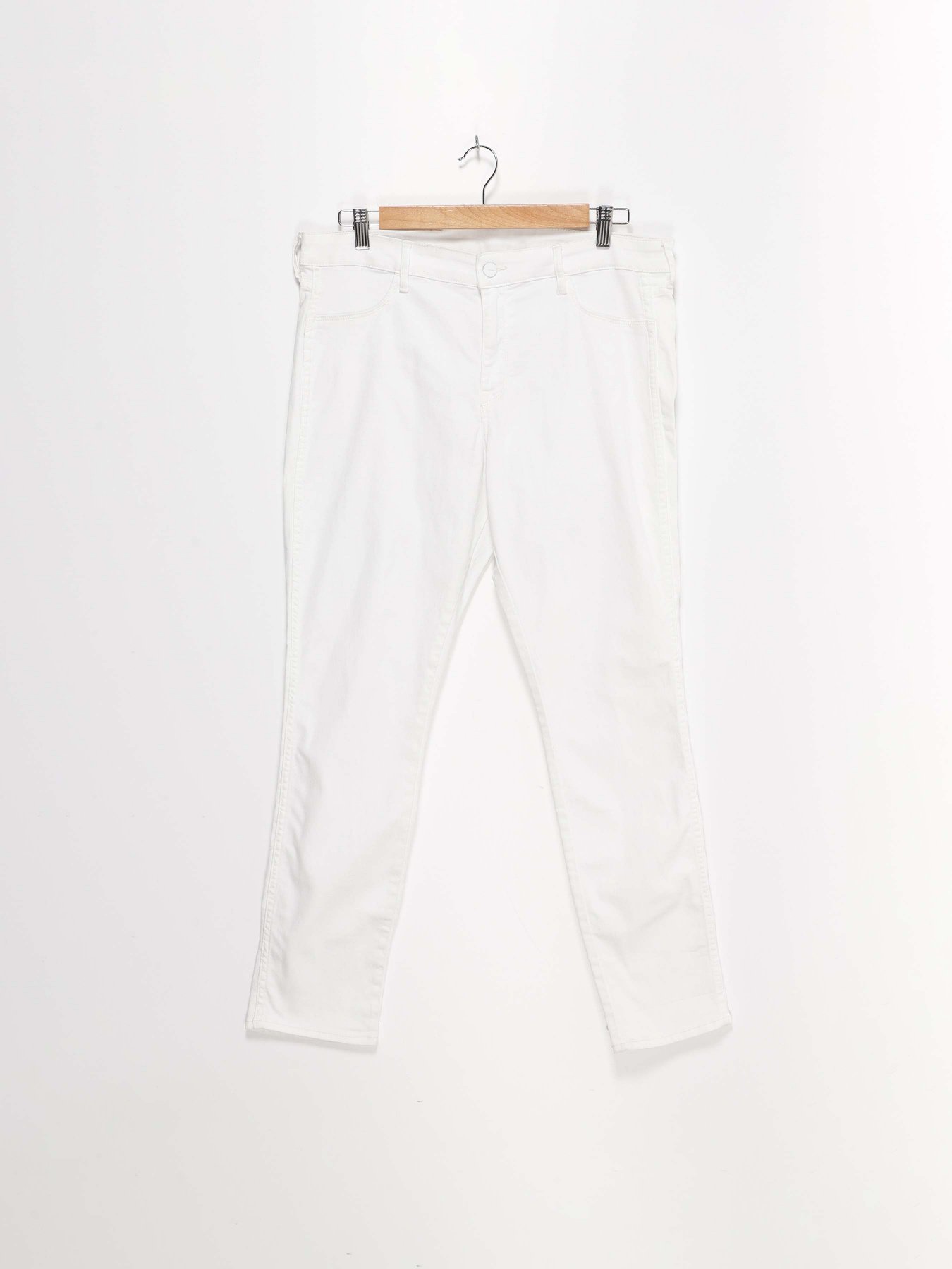 Прямые джинсы H&M модель 0399256_білий Фото