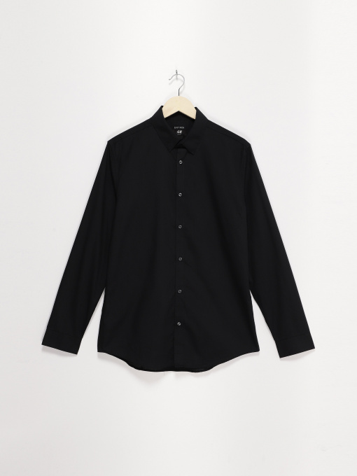 Рубашка H&M модель 0400531_чорний Фото