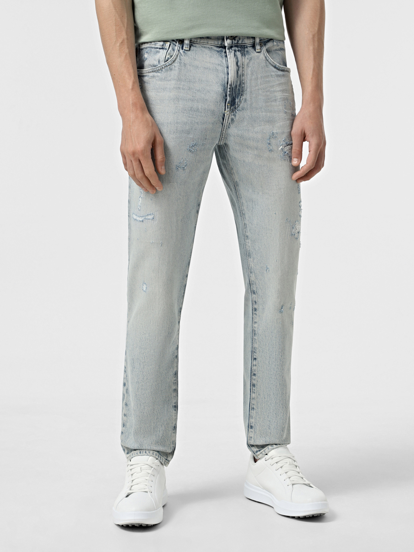 Зауженные джинсы Boss модель 50537835-455 Фото