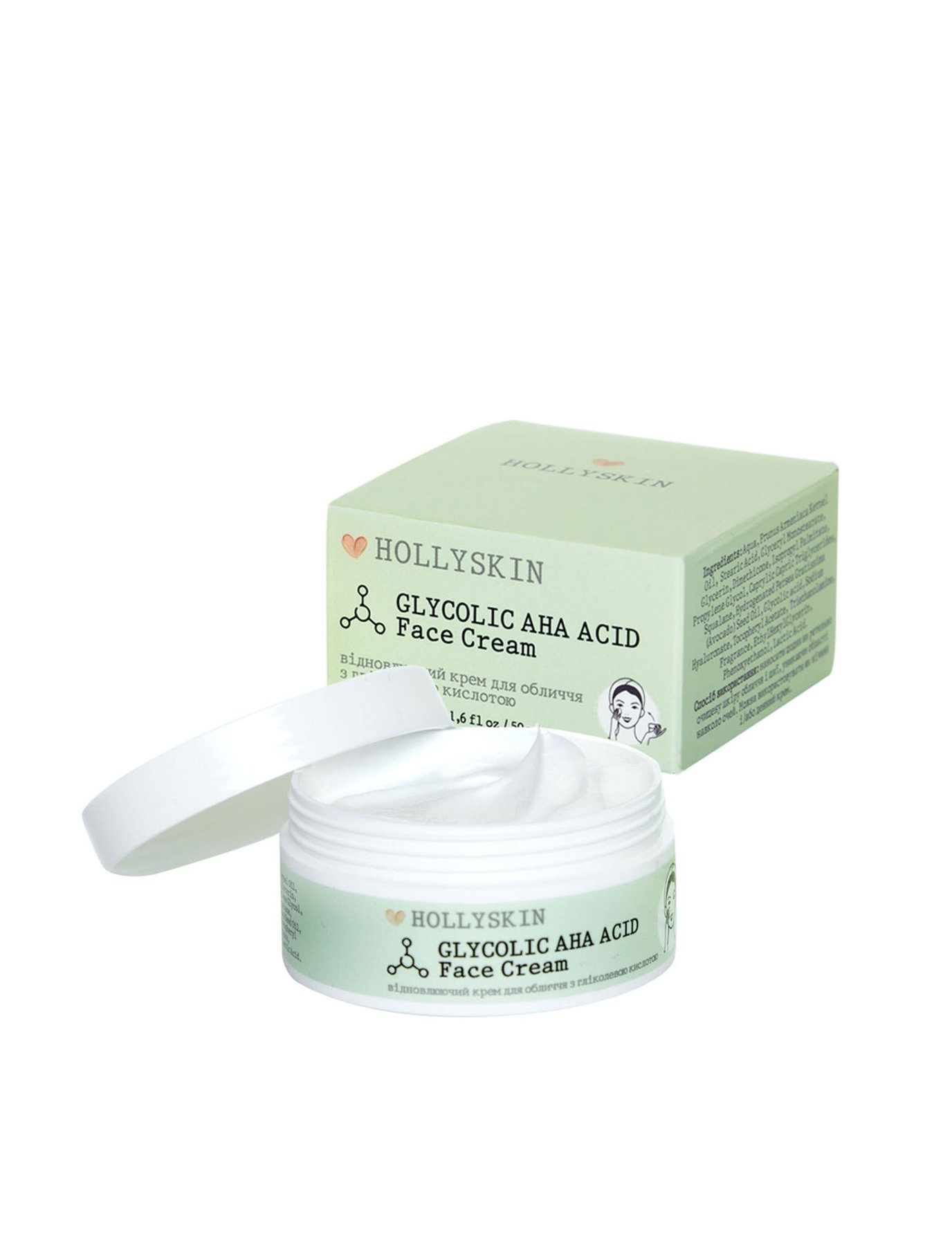 Крем для лица Glycolic AHA Acid Hollyskin модель 0213h Фото