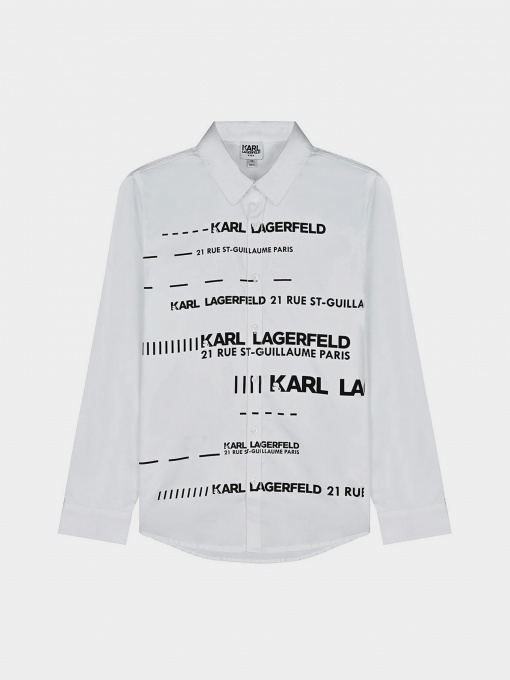 Рубашка Karl Lagerfeld Kids модель Z25317/M41 Фото