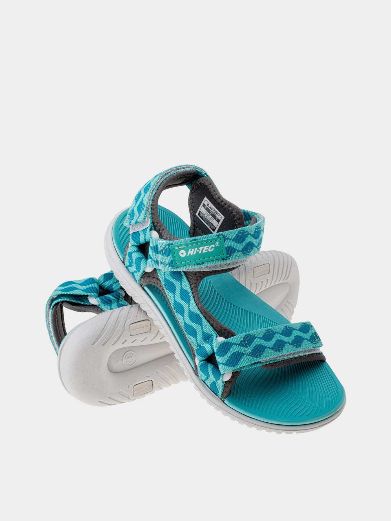Сандалии Hitec Hanar Wos модель HANAR WOS-GREY/LIGHT TURQUISE Фото