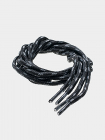 Шнурки Hitec Lace модель LACE TRIP-BLACK/DARK GREY Фото