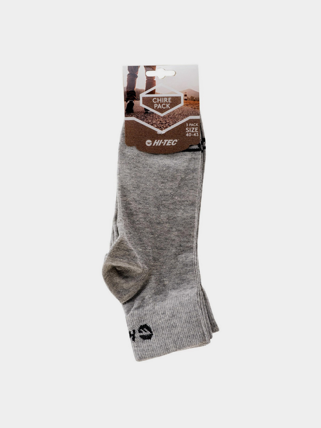 Набір шкарпеток Hitec Chire Pack модель CHIRE PACK-GREY MELANGE Фото