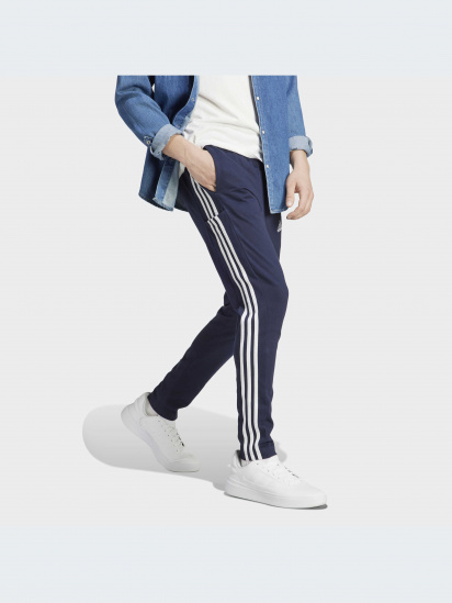 Штани повсякденні adidas Essentials Single Jersey Tapered Open Hem 3-Stripes Sportswear модель IC0045 — фото 3 - INTERTOP