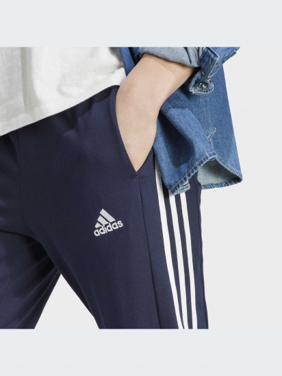 Штани повсякденні adidas Essentials Single Jersey Tapered Open Hem 3-Stripes Sportswear модель IC0045 — фото 4 - INTERTOP