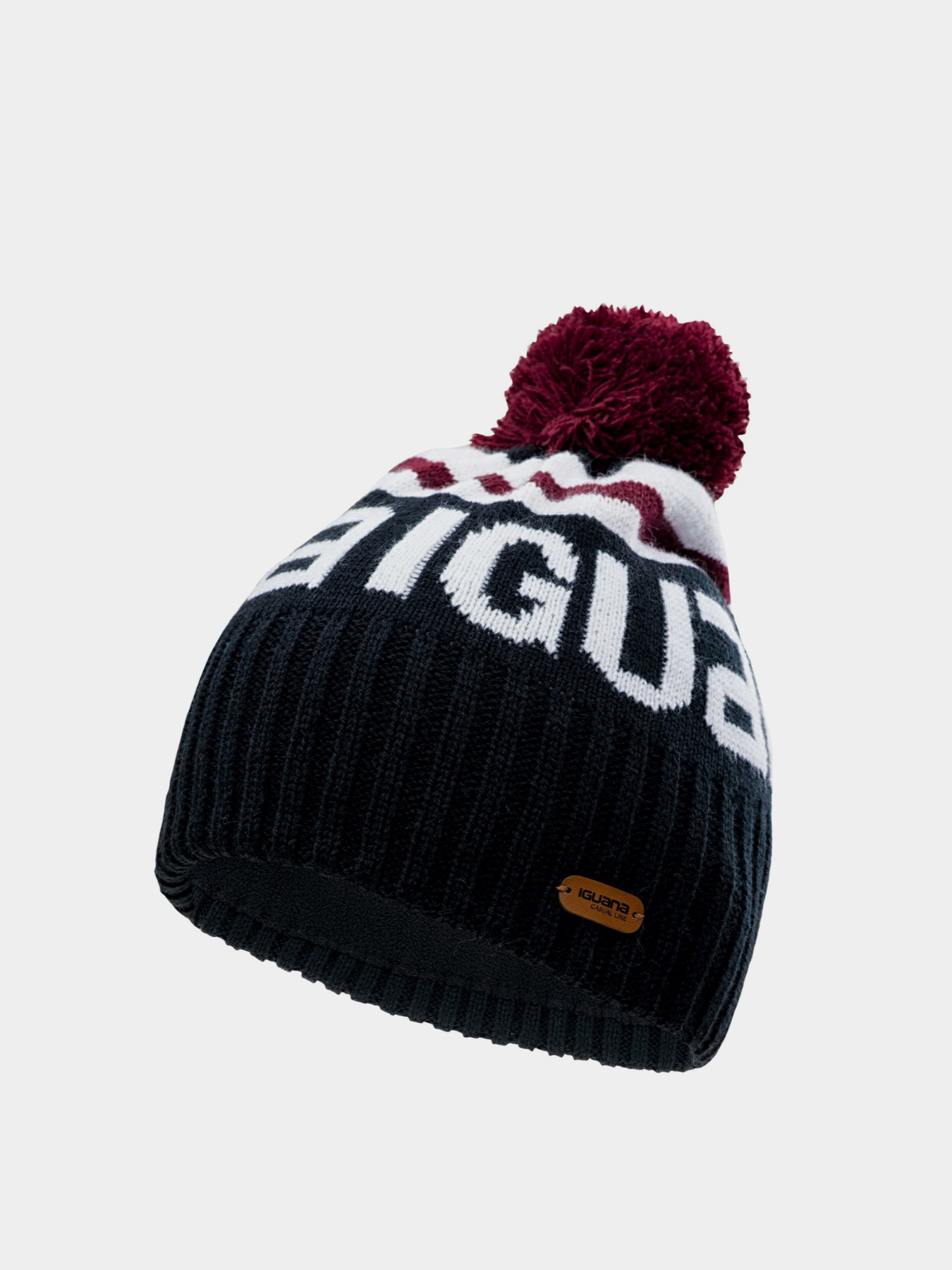 Шапка Iguana Aver модель AVER-ANTHRACITE/POMEGRANATE Фото