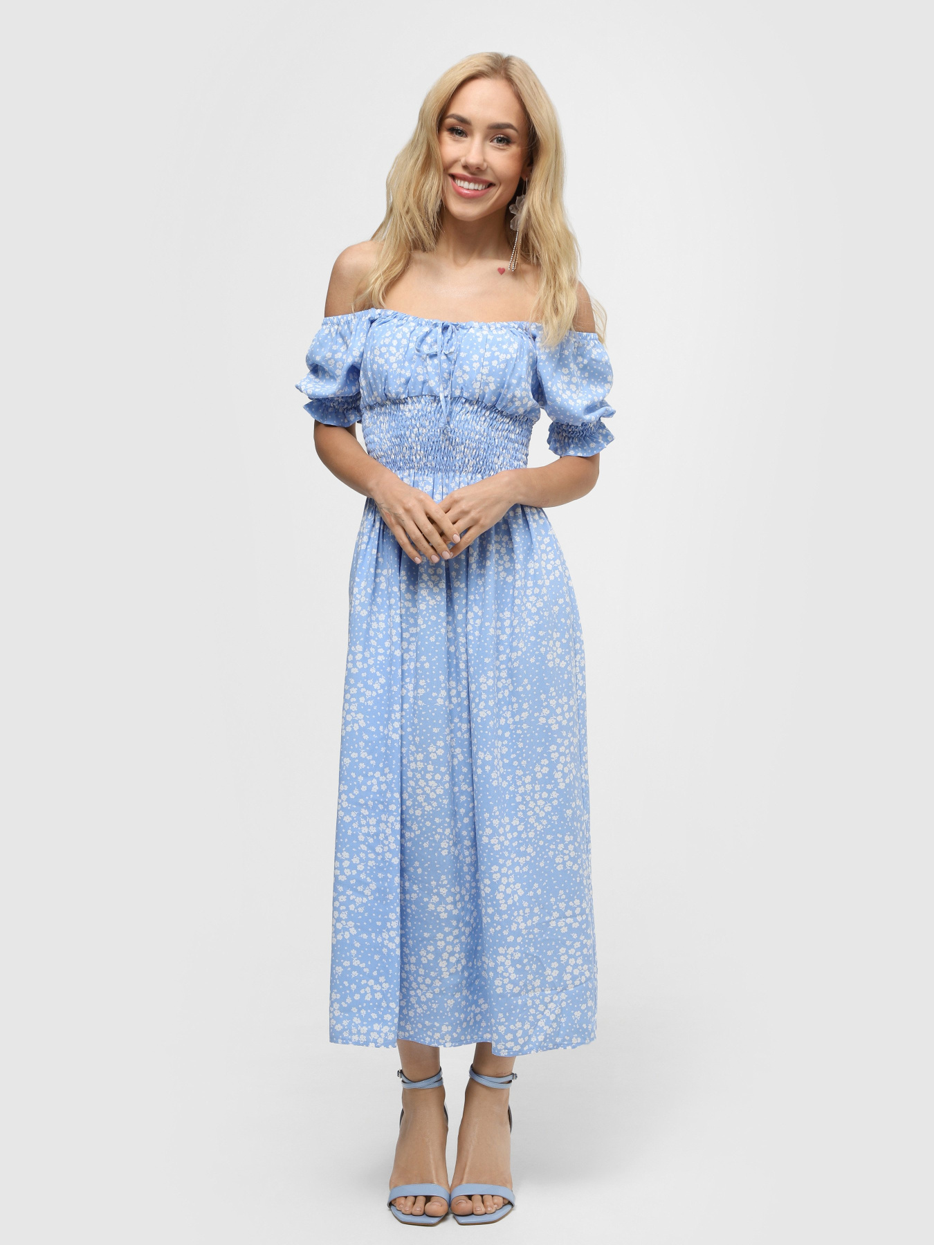 Платье миди INTERTOP x KVITKOVA модель 10400-11 Фото