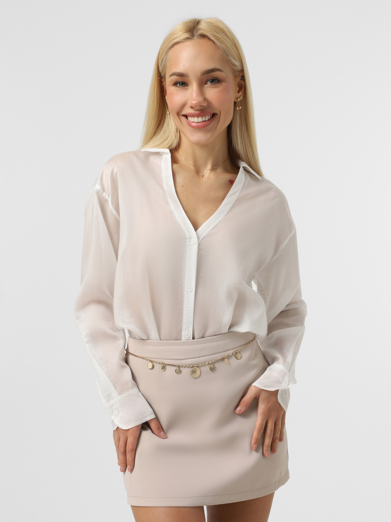 Сорочка повсякденна INTERTOP x KVITKOVA модель 31-6490/380 Сорочка повсякденна INTERTOP x KVITKOVA модель 31-6490/380 Фото