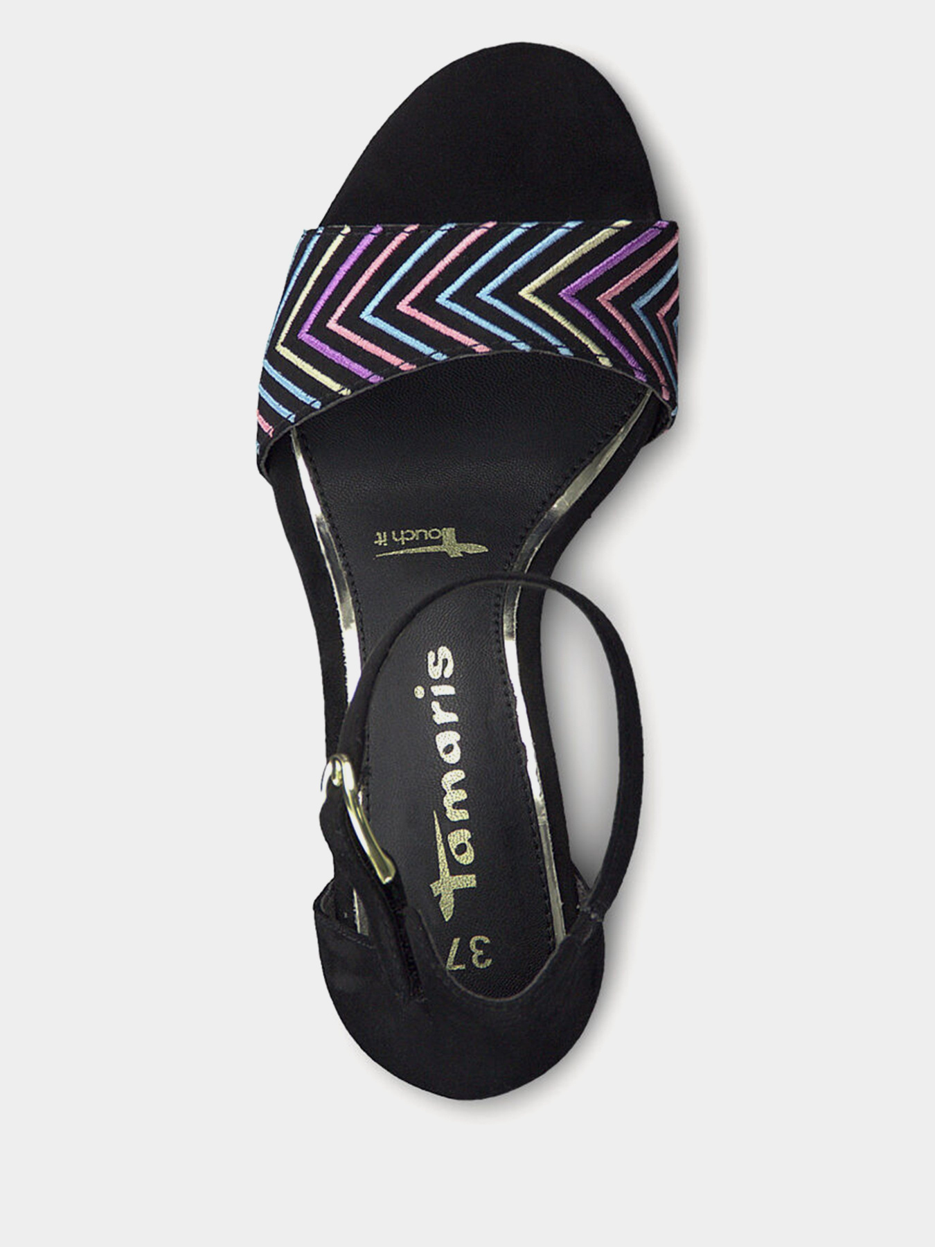 Босоніжки Tamaris модель 1-1-28384-24 016 BLK UNI/MULTI Фото