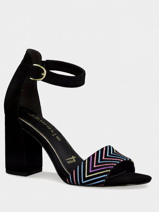 Босоножки Tamaris модель 1-1-28384-24 016 BLK UNI/MULTI Фото