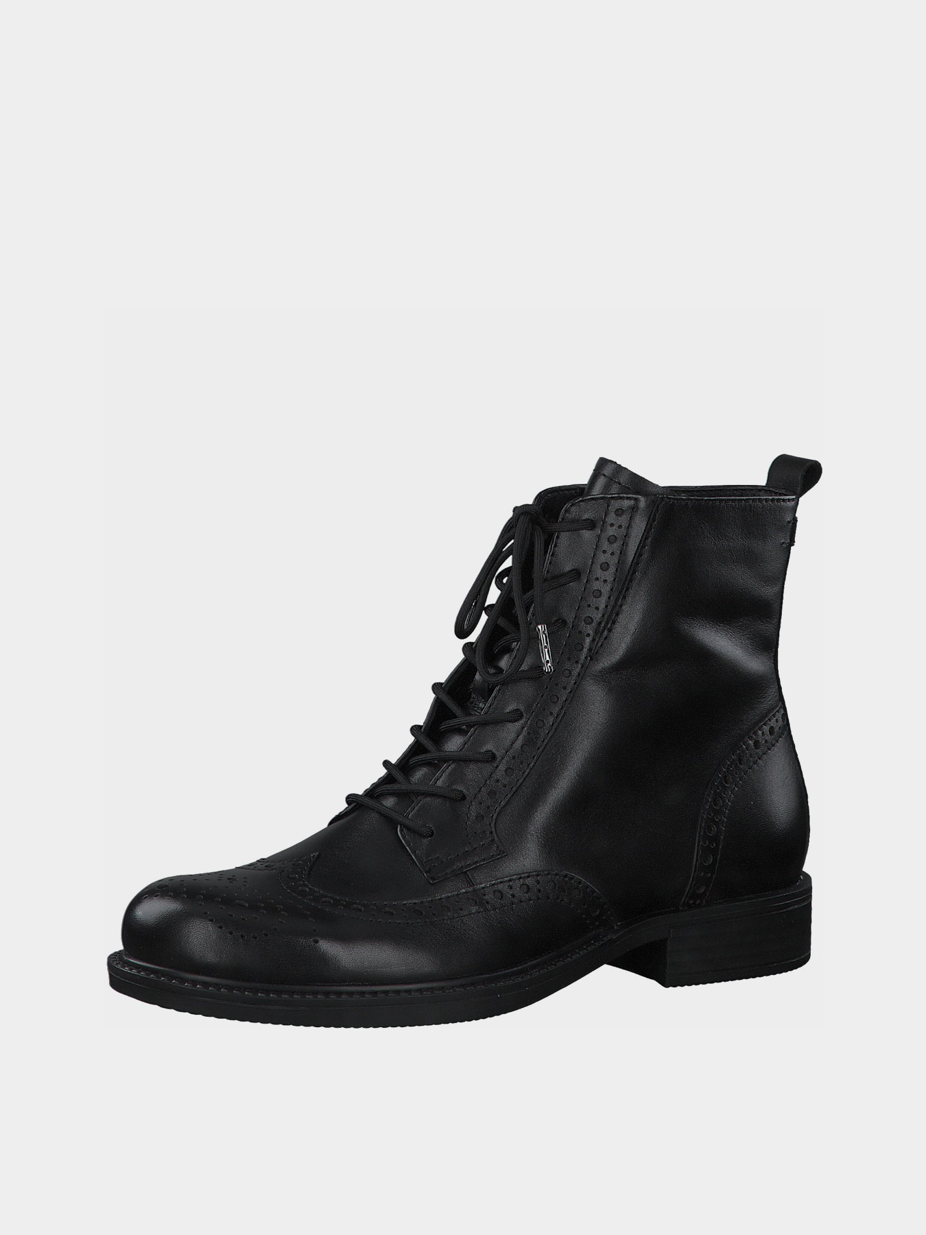 Ботинки Tamaris модель 1-1-25106-27 003 BLACK LEATHER Ботинки Tamaris модель 1-1-25106-27 003 BLACK LEATHER Фото