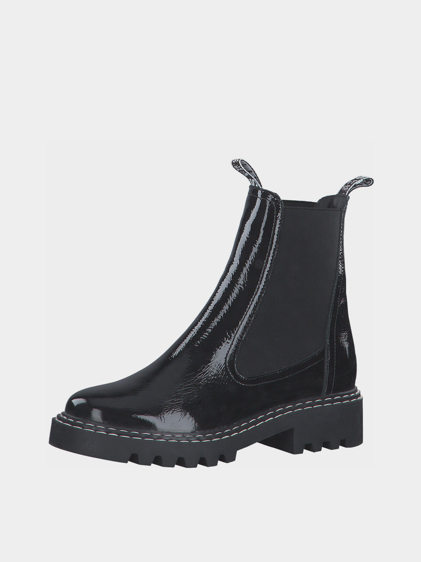 Челсі Tamaris модель 1-1-25455-27 018 BLACK PATENT Челсі Tamaris модель 1-1-25455-27 018 BLACK PATENT Фото