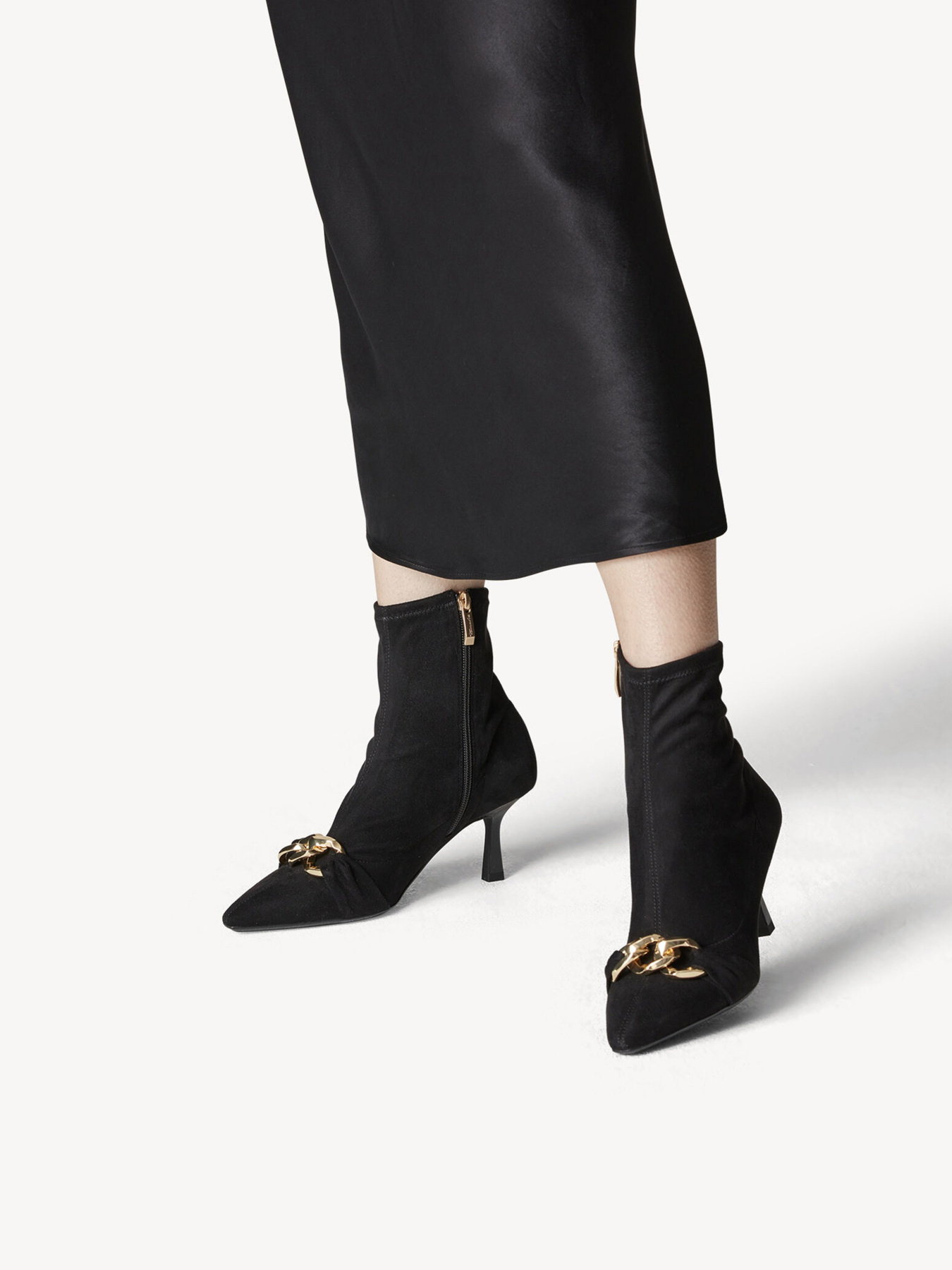 Бoтильоны Tamaris модель 1-1-25308-29 048 BLACK/GOLD Фото