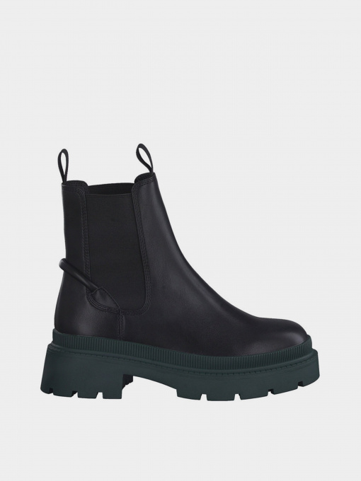 Челси Tamaris модель 1-1-25405-29 071 BLACK/DK.GREEN Фото