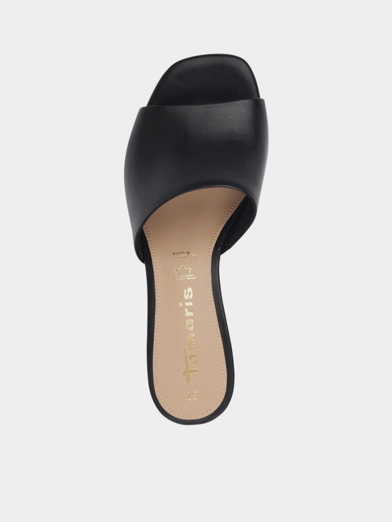 Сабо Tamaris модель 1-1-27204-20 003 BLACK LEATHER Фото