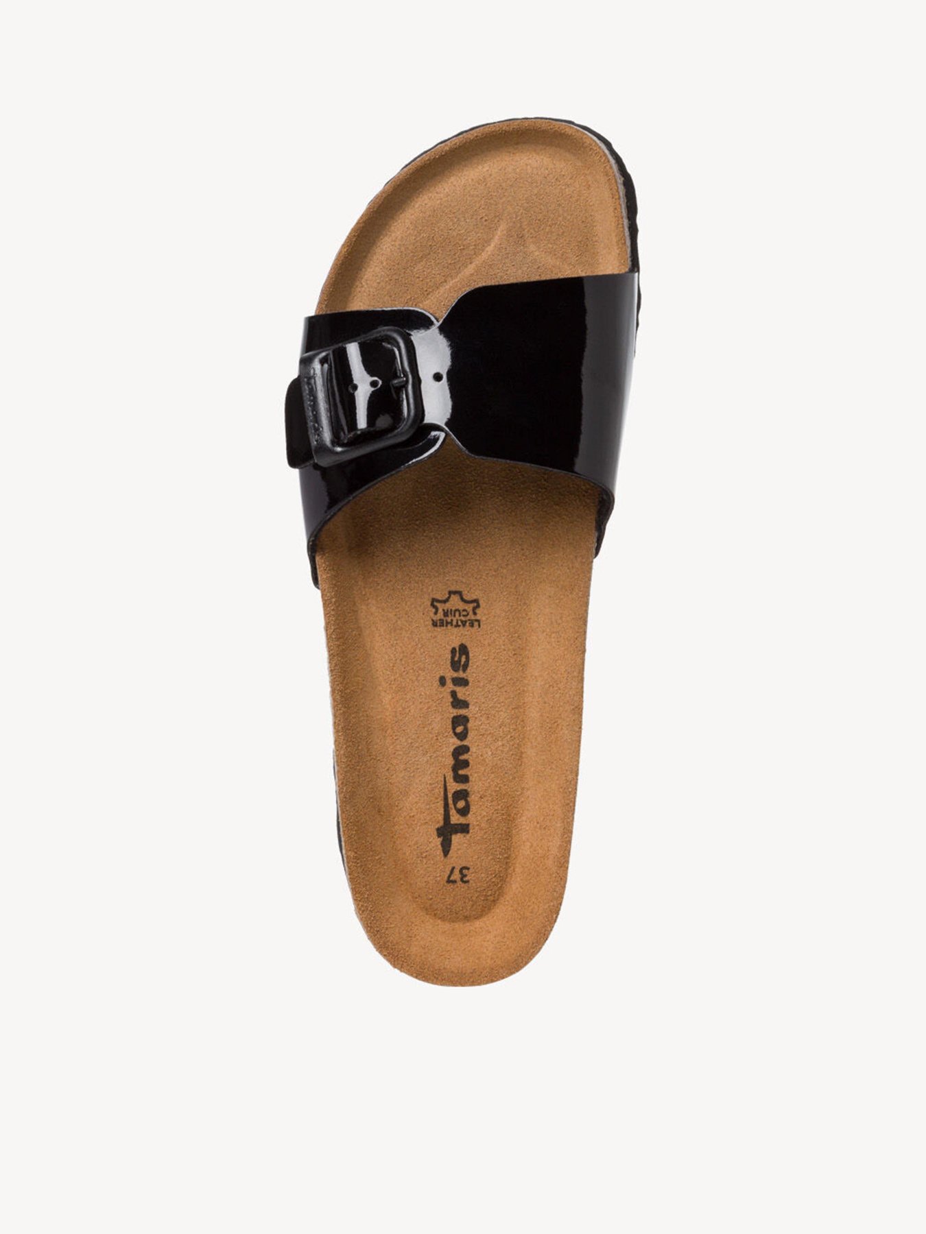 Шлепанцы Tamaris модель 1-1-27520-20 018 BLACK PATENT Фото