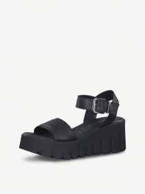 Босоніжки Tamaris модель 1-1-28712-20 003 BLACK LEATHER Фото