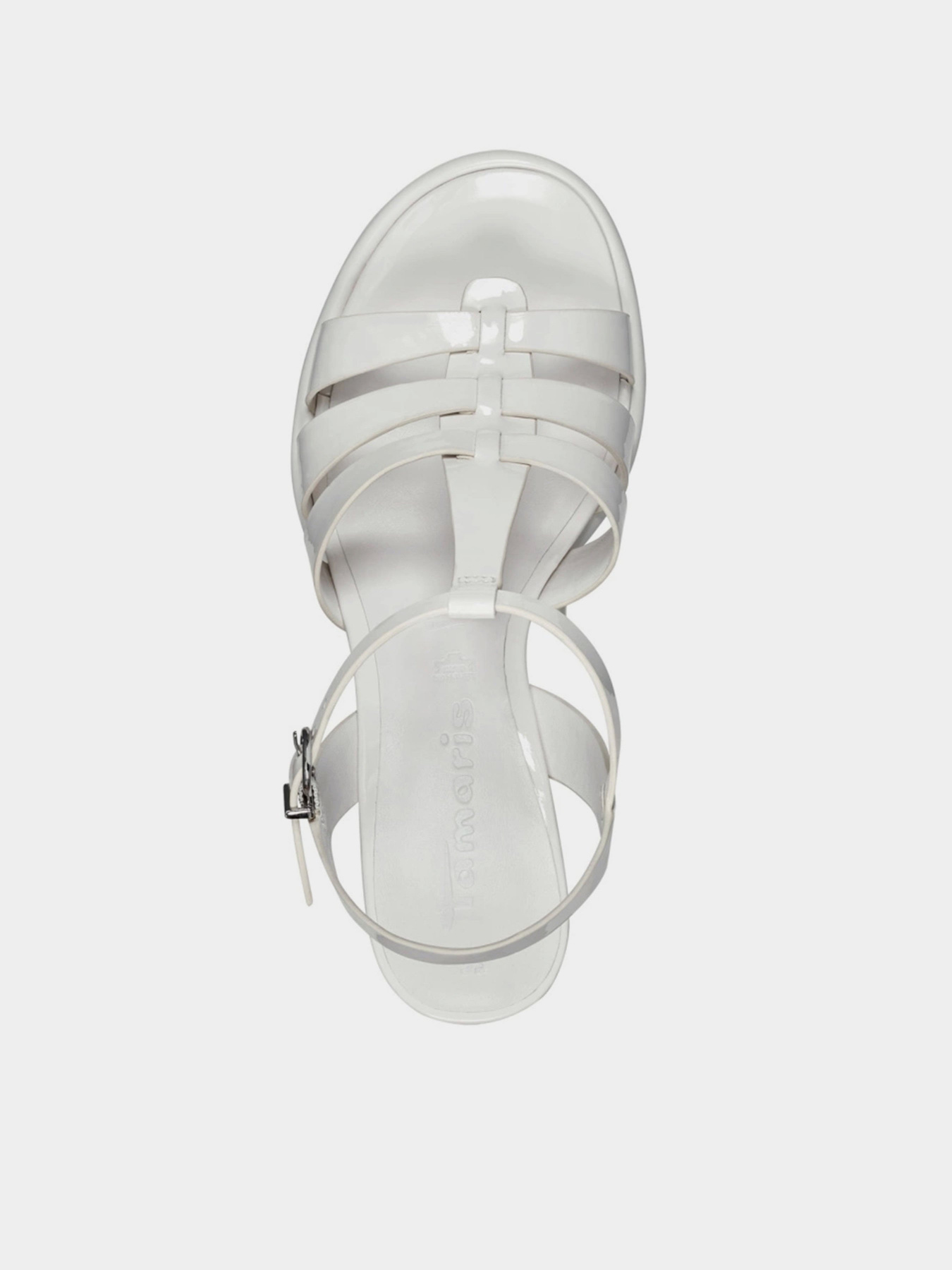 Босоножки Tamaris модель 1-1-28031-30 123 WHITE PATENT Фото
