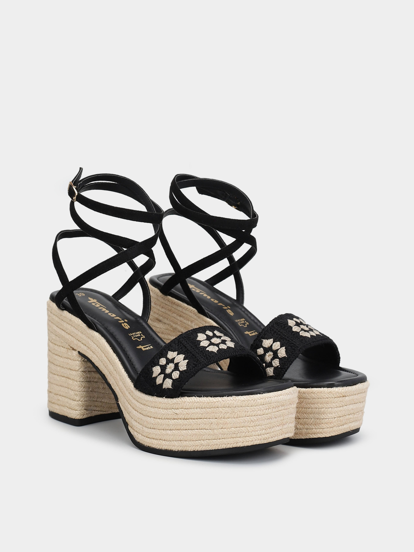 Босоножки Tamaris модель 1-1-28035-30 098 BLACK COMB Фото