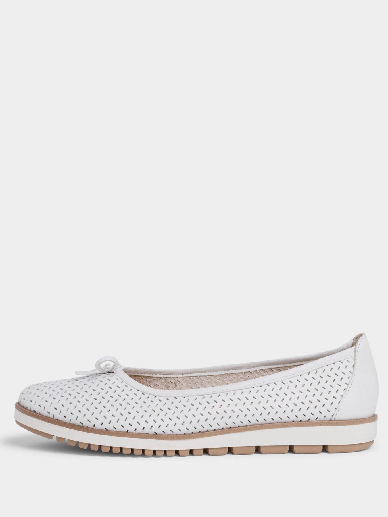 Балетки Tamaris модель 1-1-22121-26 117 WHITE LEATHER Фото