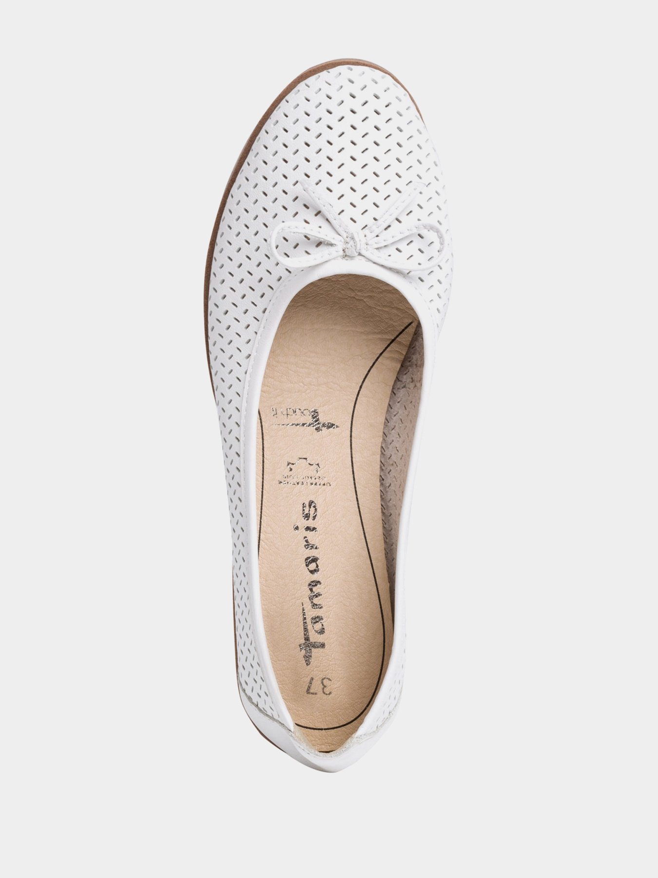 Балетки Tamaris модель 1-1-22121-26 117 WHITE LEATHER Фото