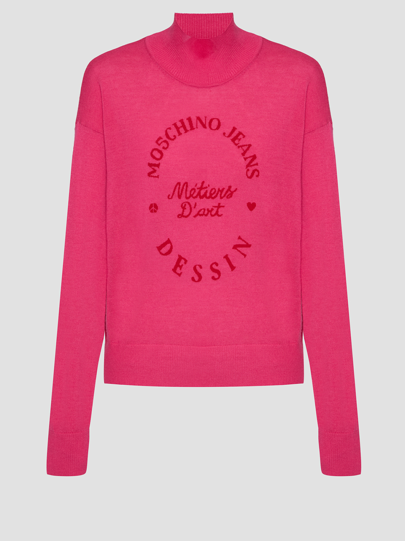 Женский розовый шерстяной гольф Moschino модель J0904.8700;2217 Женский розовый шерстяной гольф Moschino модель J0904.8700;2217 Фото