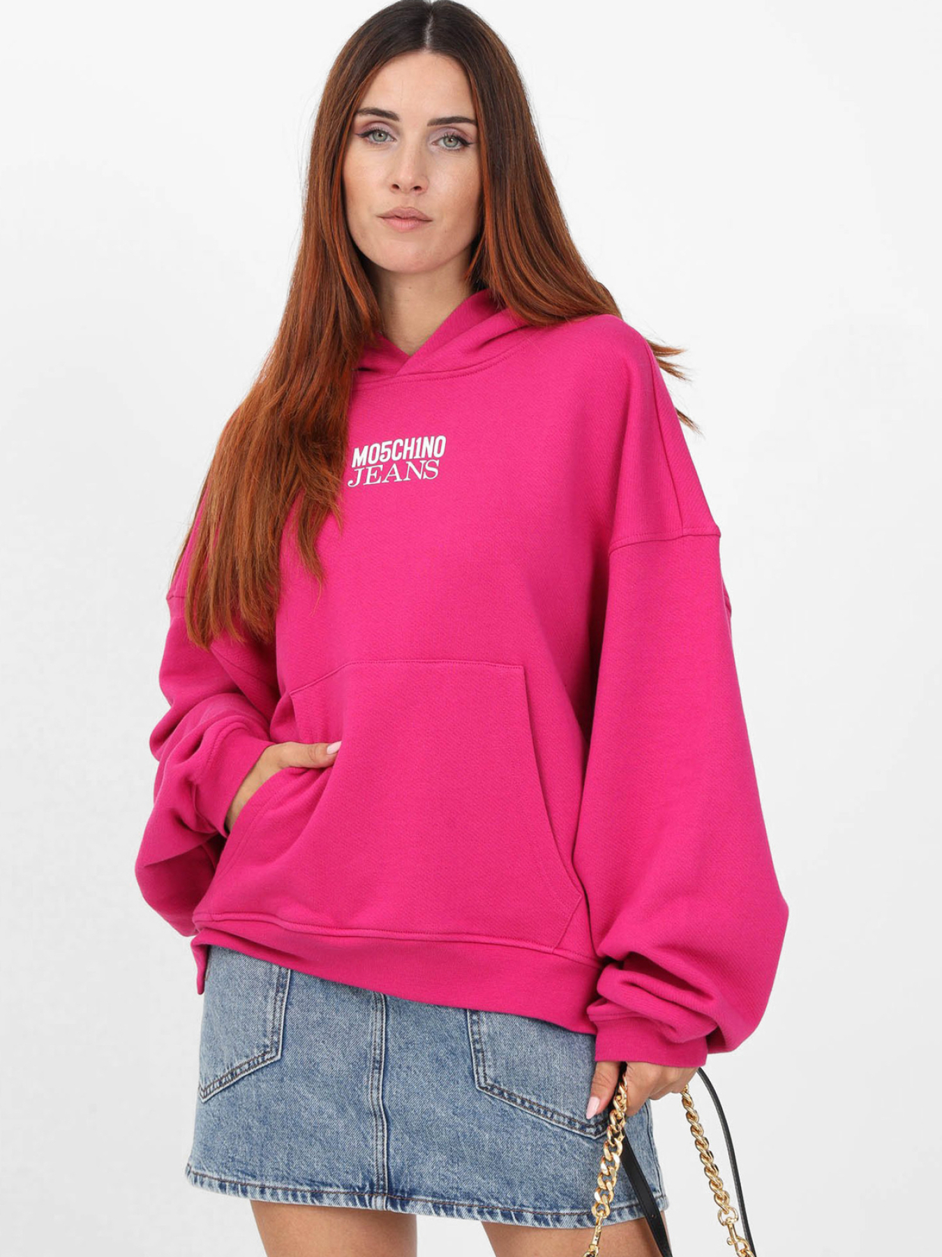 Жіноче рожеве худі Moschino модель J1713.8756;5244 Фото