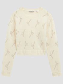 Детский белый джемпер с узором Guеss Kids модель J5BR28.Z0870;P08N Детский белый джемпер с узором Guеss Kids модель J5BR28.Z0870;P08N Фото