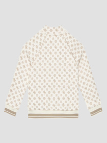 Дитяча біла кофта на блискавці з візерунком Guеss Kids модель J5YQ33.KB212;P1MS Дитяча біла кофта на блискавці з візерунком Guеss Kids модель J5YQ33.KB212;P1MS Фото