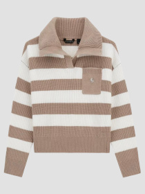 Дитяче бежеве поло у смужку Guеss Kids модель J5YR05.Z3FU0;S12G Фото