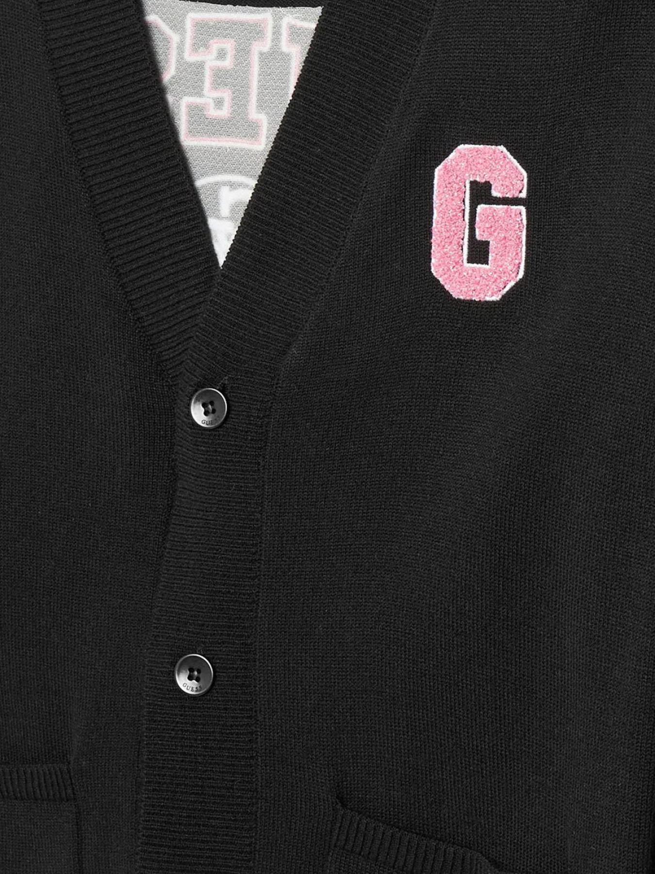 Детский черный кардиган Guеss Kids модель J5YR11.Z3OF0;JBLK Фото