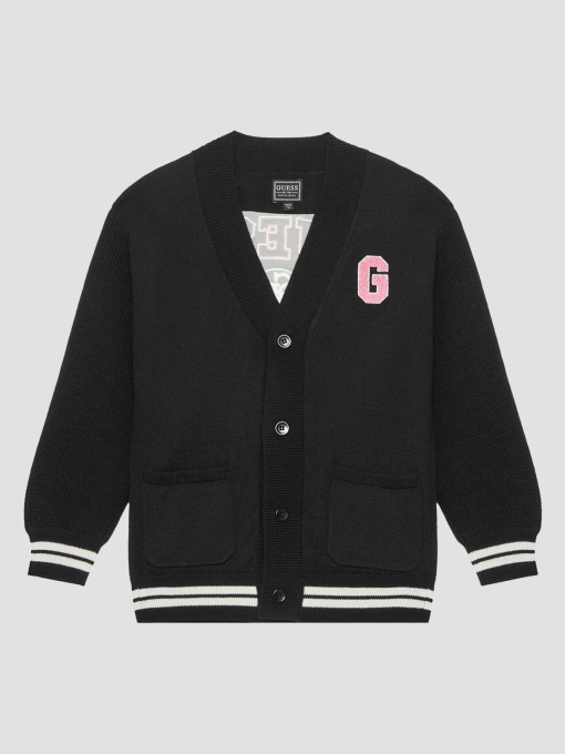 Детский черный кардиган Guеss Kids модель J5YR11.Z3OF0;JBLK Фото