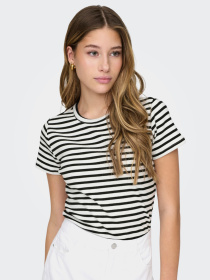 Футболка JDY модель 15314449_Cloud Dancer BLACK Фото