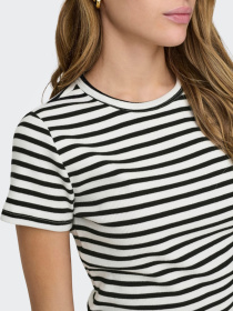 Футболка JDY модель 15314449_Cloud Dancer BLACK Фото