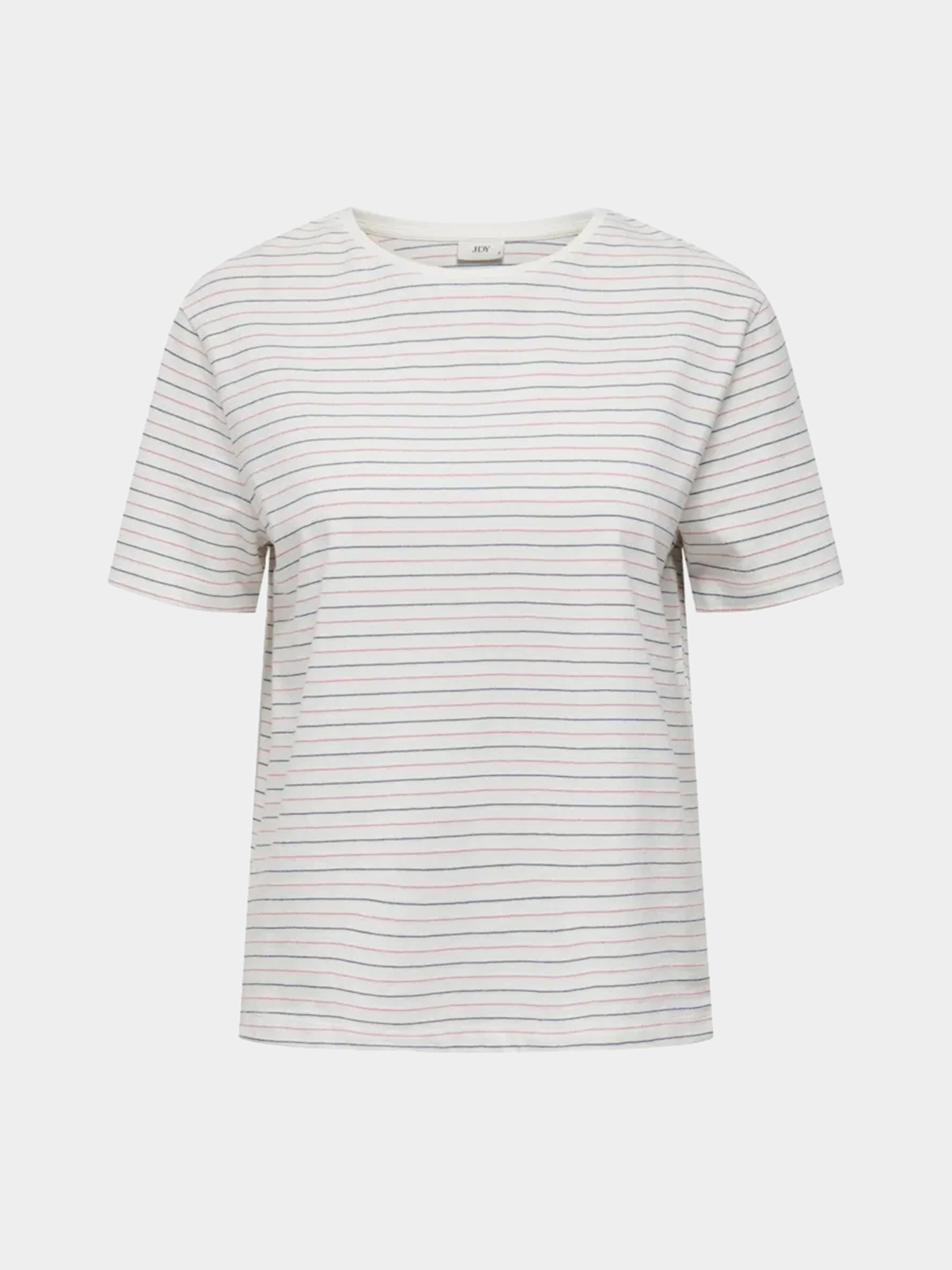 Футболка JDY модель 15339302_Cloud Dancer LUREX STRIPES Фото