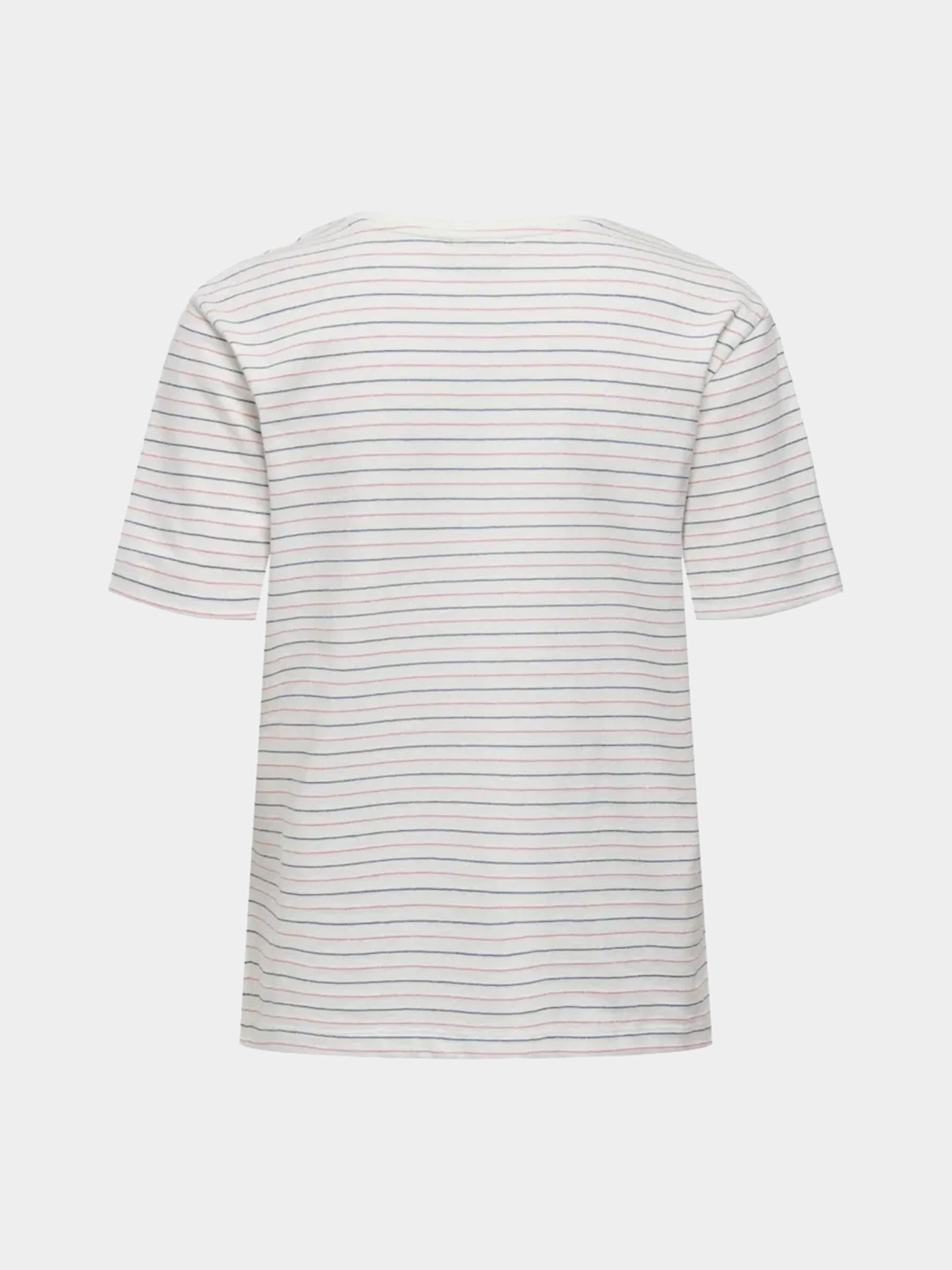 Футболка JDY модель 15339302_Cloud Dancer LUREX STRIPES Фото