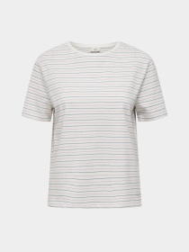 Футболка JDY модель 15339302_Cloud Dancer LUREX STRIPES Фото