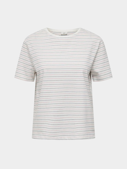 Футболка JDY модель 15339302_Cloud Dancer LUREX STRIPES Фото