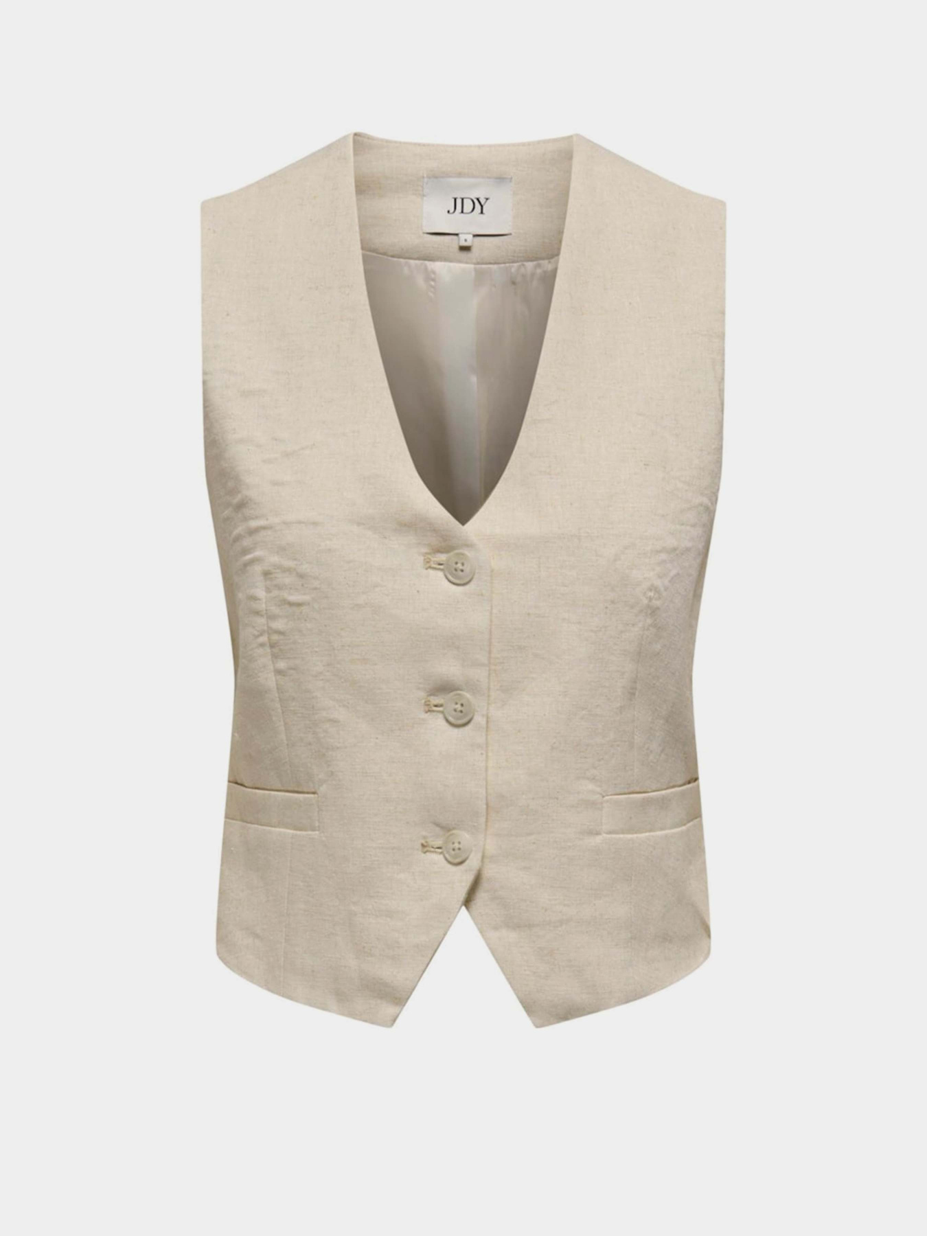 Жилет классический JDY модель 15324995_Oatmeal MELANGE Фото
