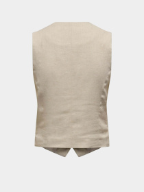 Жилет классический JDY модель 15324995_Oatmeal MELANGE Фото